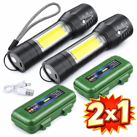 Linterna Tactica Led Recargable Usb 511  X2 UNIDADES